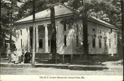 The B.C. Jordan Memorial Ocean Park, ME Postcard Postcard