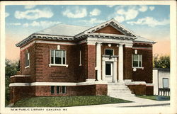 New Public Library, Oakland, Maine Postcard