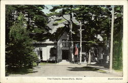 The Temple Ocean Park, ME Postcard Postcard