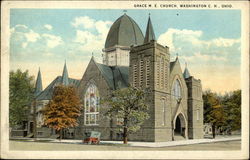 Grace M.E. Church Washington Court House, OH Postcard Postcard