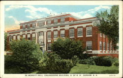 De Merritt Hall, Engineering Building, U of NH Postcard