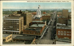 Bird-s Eye View of Franklin Street, Looking South Tampa, FL Postcard Postcard