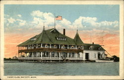Yacht Club Bay City, MI Postcard Postcard