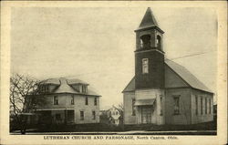Lutheran Church and Parsonage North Canton, OH Postcard Postcard