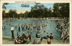 Swimming Pool in Garfield Park Postcard