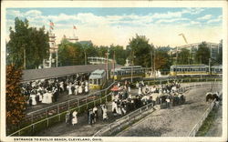 Entrance to Euclid Beach, Cleveland, Ohio Postcard