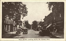 Main Street, Looking North Mount Gilead, OH Postcard Postcard