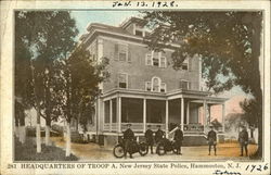 Headquarters of Troop A, New Jersey State Police Postcard