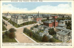 Worcester City Hospital Postcard