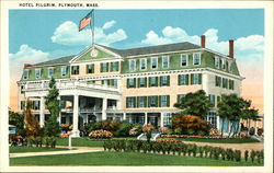 Hotel Pilgrim Plymouth, MA Postcard Postcard