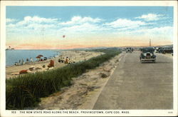 The New State Road Along the Beach Postcard