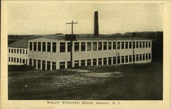 Wolff Worsted Mills Ashaway, RI Postcard Postcard