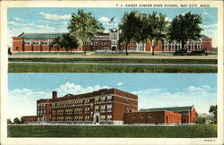 T.L. Handy Junior High School Bay City, MI Postcard Postcard