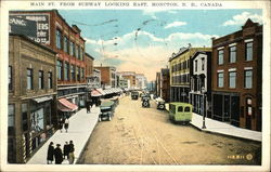 Main Street From Subway Looking East Moncton, NB Canada New Brunswick Postcard Postcard