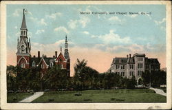 Mercer University and Chapel Postcard