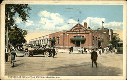 Hudson and Manhattan Station Postcard