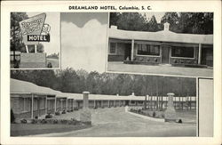 Dreamland Motel Columbia, SC Postcard Postcard