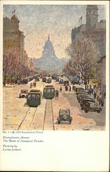 Pennsylvania Avenue The Route of Inaugural Parades Washington, DC Washington DC Postcard Postcard