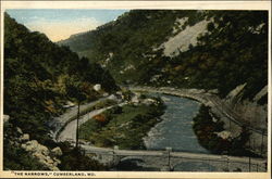 The Narrows Cumberland, MD Postcard 