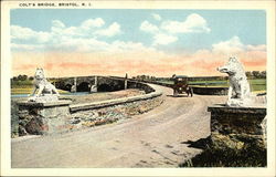 Colt's Bridge Bristol, RI Postcard Postcard