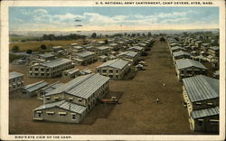U.S. National Army Cantonment, Camp Devens, Bird's-Eye View of the Camp Postcard