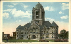 Bristol County Court House Taunton, MA Postcard Postcard