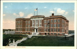 High School Salem, MA Postcard Postcard