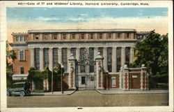 The Harry Elkins Widener Library, Harvard University Postcard