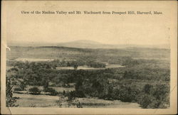 View of the Nashua Valley and Mt. Wachusett from Prospect Hill Postcard