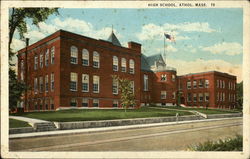 High School Athol, MA Postcard Postcard