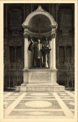 Phillips Brooks Statue, Trinity Church, Augustus St. Goudens, Sculptor Postcard