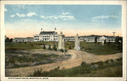 State Sanatorium Westfield, MA Postcard Postcard