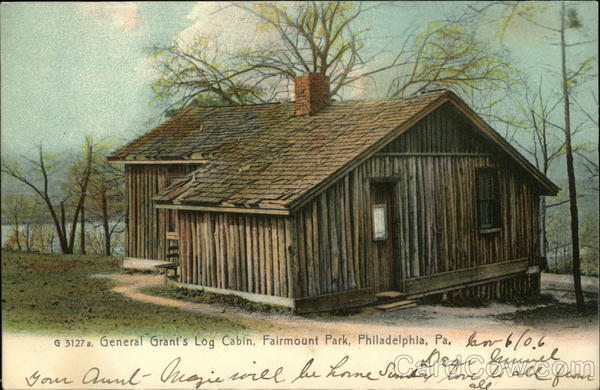 General Grant's Log Cabin, Fairmount Park Philadelphia Pennsylvania