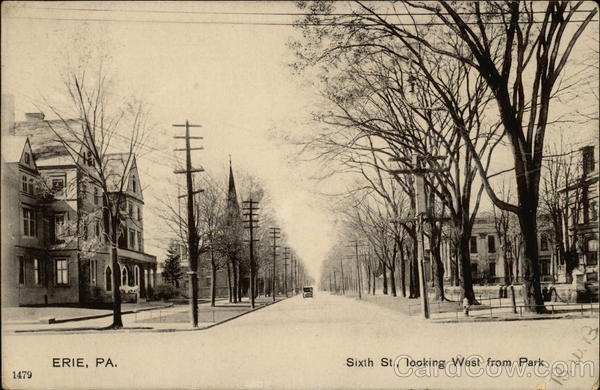 Sixth Street, Looking West From Park Erie Pennsylvania