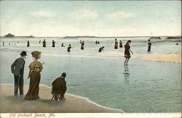 People at the Beach Old Orchard Beach Maine