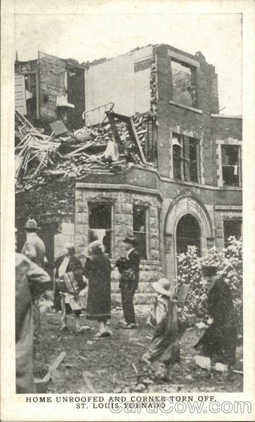 Home Unroofed and Corner Torn Off St. Louis Missouri