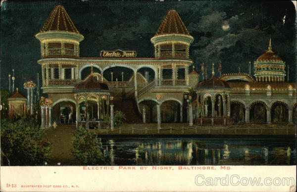 Electric Park by Night Baltimore Maryland