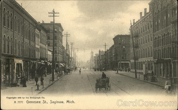 View of Genesee Street Saginaw Michigan