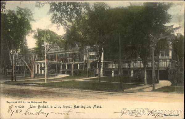 Street View of The Berkshire Inn Great Barrington Massachusetts