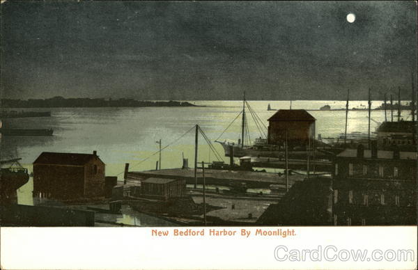New Bedford Harbor by Moonlight Massachusetts
