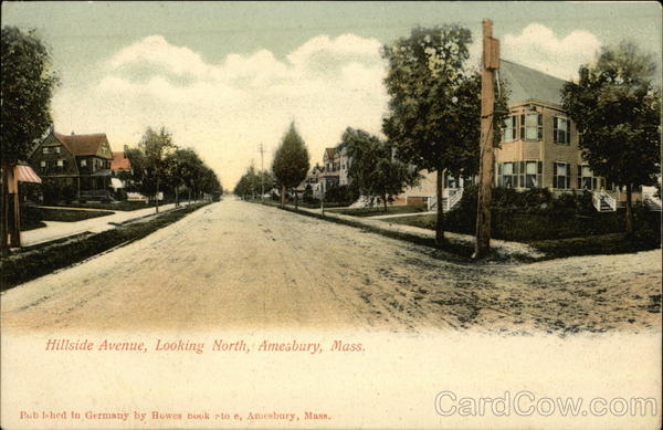 Hillside Avenue, Looking North Amesbury Massachusetts