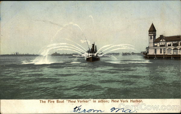 The Fireboat New Yorker in Action