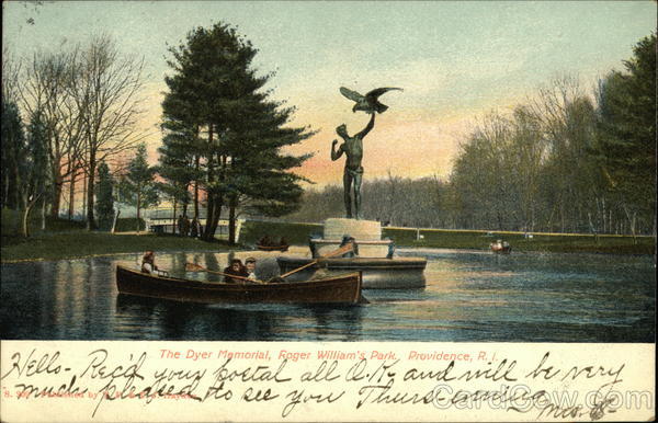 Roger Williams Park - The Dyer Memorial Providence Rhode Island