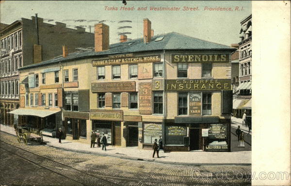 Turks Head and Westminster Street Providence Rhode Island