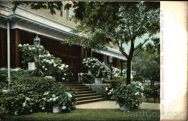 Imperial Hotel - Entrance Narragansett Pier Rhode Island