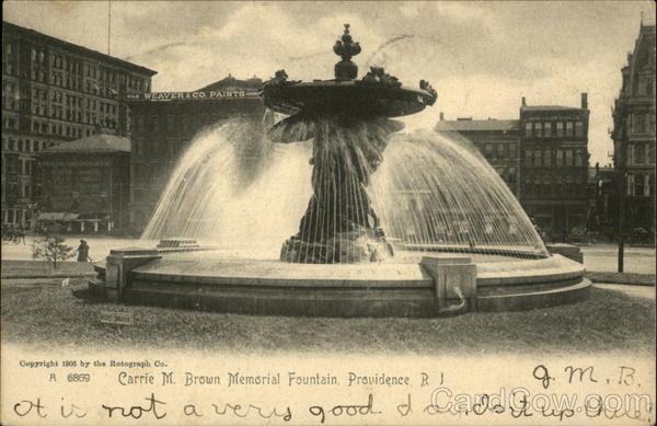 Carrie M. Brown Memorial Fountain Providence Rhode Island