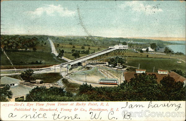 Bird's Eye View from Tower at Rocky Point Rhode Island