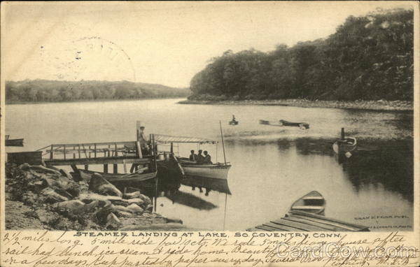 Steamer Landing at Lake South Coventry Connecticut