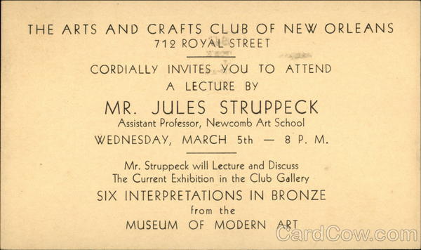 The Arts and Crafts Club of New Orleans Louisiana