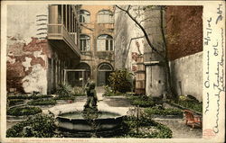 Old French Courtyard Postcard
